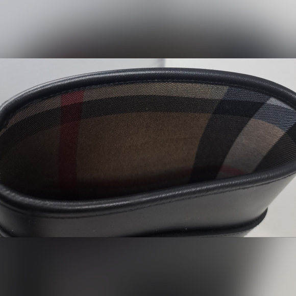 Burberry Women's Rain Boots Knee High Equestrian Black Belt Italy 36 EU 6 US - Picture 6 of 13